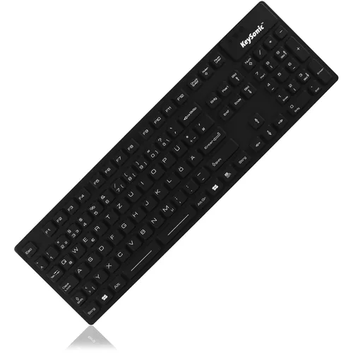 KeySonic KSK-6231 USB Schweizer Deutsch schwarz (kabelgebunden)