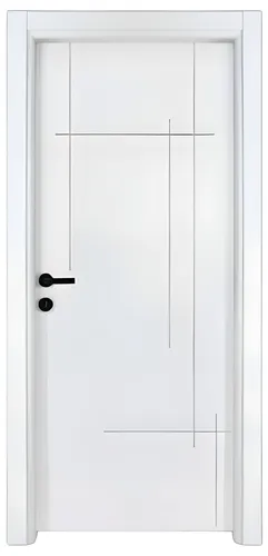 Moderne Weiße Innentür BY-571 – Robuste Designer Holztür - Hochwertige Kompletttür mit PVC-Beschichtung, ideal für vielseitige Räume. Mit universeller Anschlagrichtung und 2 Jahren Herstellergarantie.