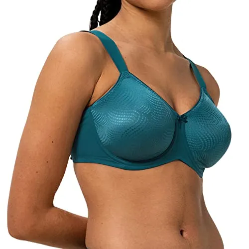 Triumph Essential Minimizer W X BH Damen, Blau (Blue Coral) 70D - Minimizer-BHs mit optimalem Halt und modischem Design, ausgestattet mit stabilen 3D-Formbügeln und verstellbaren breiten Trägern für höchsten Tragekomfort.