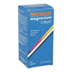 Grandelat Mag 60 Magnesium Tabletten 204 g - Magnesium Tabletten für Muskeln, Herz und Nerven - 60 mg pro Tablette, glutenfrei und ideal zur Unterstützung bei körperlicher Belastung.