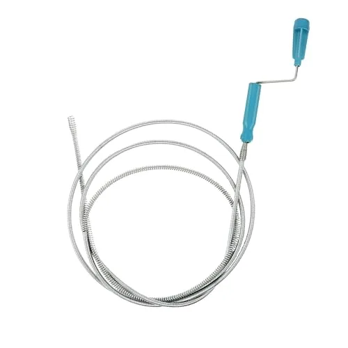 Abflussreiniger ø6 Mm X 3m, RISVOWO Rohrreinigungsspirale, Flexible Abflussschlange Spirale, Rohrreinigungsbürste Reinigungsspirale Abfluss Haar Clog Tool für Waschbecken Badewanne Abwasserkanäle