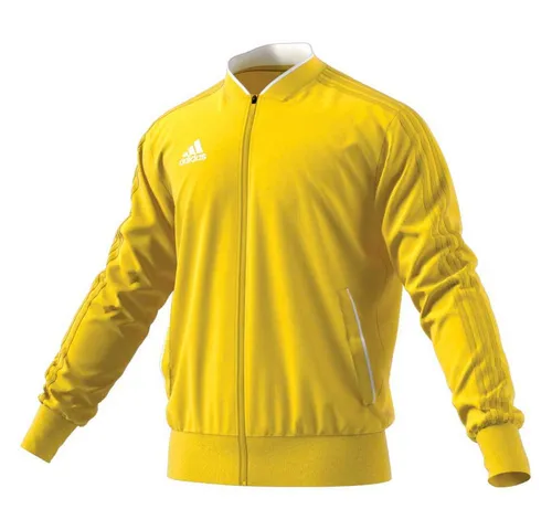 adidas Kinder Trainingsjacke Condivo 18, Gelb/Weiß, 164, CF4335 - Funktionsjacken mit gerippten Leistentaschen, optimaler Bewegungsfreiheit durch lockeren Schnitt – perfekt für aktive Kinder.