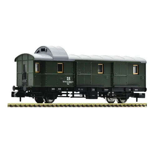 Fleischmann N Gepäckwagen DR Donnerbüchse Gattung Daai - Hochwertiger Personenwagen im Maßstab 1:160, ideal für Modellbahn-Enthusiasten und Sammler, detailgetreu und in Epoche IV
