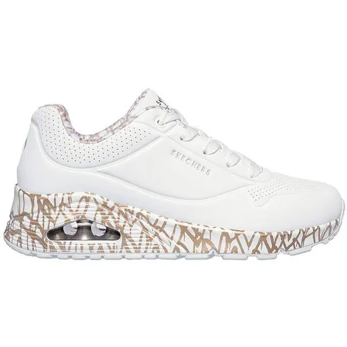 Skechers Damen Sneakers 38 EU - Damen-Sneaker aus hochwertigem Synthetikleder, bequem und stylish für den Alltag