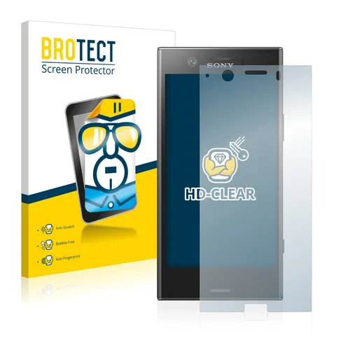 2x Display Schutz Folie für Sony Xperia XZ1 Compact Zubehör Transparent