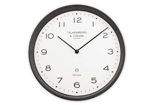 Miraval Funkwanduhr Design Funkwanduhr in schwarz von Miraval