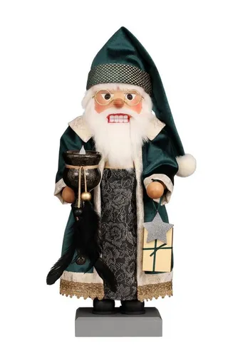 Christian Ulbricht Nussknacker Nussknacker Premium Weihnachtsmann magisches Licht NEU 2023, Holzkunst aus dem Erzgebirge