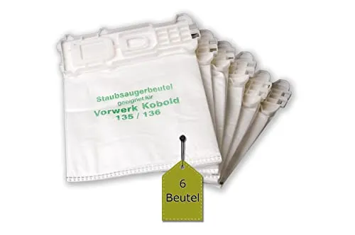 eVendix Staubsaugerbeutel 6er Set für SWIRL V 65 - 6 hochwertige Microvlies Staubsaugerbeutel von eVendix, ideal für SWIRL V 65. Mit innovativem 5-lagigen Filtervlies für optimale Staubaufnahme und längere Wechselintervalle – für saubere Luft und Hygiene im Haushalt.