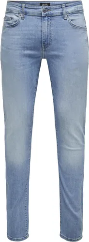 ONLY & SONS Slim Fit Stretch Denim Jeans ONSLOOM 30W/34L - Jeans in Slim Fit mit leichtem Stretch für optimalen Tragekomfort. Zeitloses, minimalistisches Design im Bleached Look, ideal für jeden Anlass.
