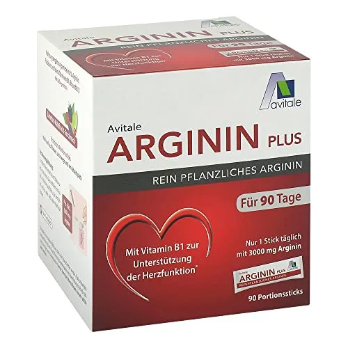 Arginin Plus Vitamin B1+B6+B12+Folsäure Sticks 531 G - Nahrungsergänzungsmittel mit pflanzlichem L-Arginin und wichtigen Vitaminen, ideal für die Unterstützung des Energiestoffwechsels, gluten- und laktosefrei, mit leckerem Limetten-Waldfrucht-Geschmack.