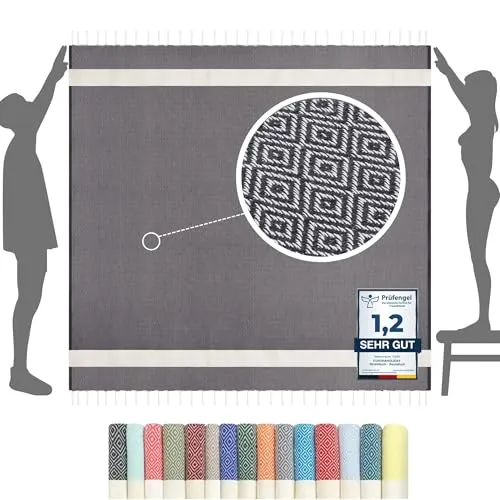 furora HOLIDAY Strandtuch XXL 200x200 cm von Flora Furora