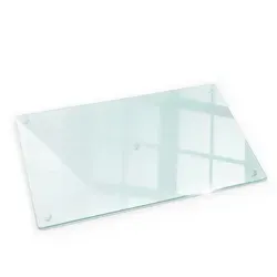 Tulup Schneidebrett Transparent 52x30 cm aus gehärtetem Glas - Hackbretter: Hygienisch, langlebig und pflegeleicht – das elegante Glasbrett schützt Ihre Küche und bleibt auch bei intensivem Gebrauch kratzfrei.