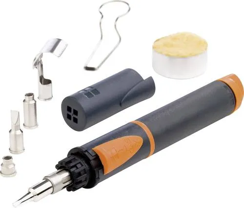 Portasol Pro Piezo 75 Kit Gaslöt-Set - Lötgeräte für netzunabhängige Anwendungen, max. Lötspitzentemperatur 580 °C, Flammendüse bis 1300 °C, ideal für Löten, Schrumpfen und Schweißen.