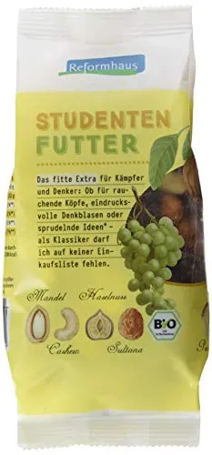Reformhaus Studentenfutter Bio, 6er Pack (6 x 200 g) von Reformhaus