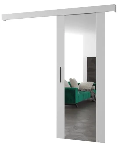 Schiebetür Komplettset - Schiebetürsystem Salwador 2 - Schiebetüren - Trennwände - Raumteiler - Innentüren, Tür 90 x 204 cm - Schiebetür Schiene - Zimmertür mit Schiebetür Griff - Saloontür