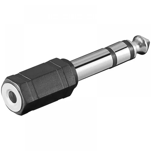 Klinken Adapter 3,5mm auf 6,3mm Stereo - Praktischer Klinken Adapter von 3,5mm Stereo Klinkenkupplung auf 6,3mm Stereo Klinkenstecker, ideal für vielseitige Audioanwendungen.