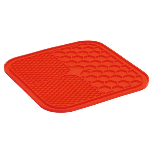 Karlie Leckmatte Ava für Hunde Silikon rot 20x20cm Stressreduzierung