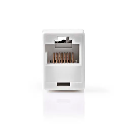 Nedis Cat 5-Netzwerk Modularkupplung | Ungeschirmt | RJ45 (8P8C) Buchse | RJ45 (8P8C) Buchse | Gerade | ABS | Plastikbeutel