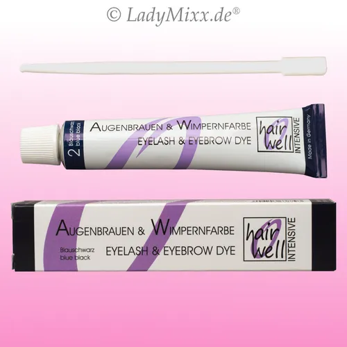 Hairwell Augenbrauen- und Wimpernfarbe Nr. 2 Blauschwarz 20 ml
