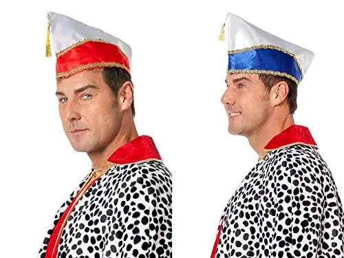 Komiteemütze, Rot - Einheitsgröße für alle - Kostüm-Kopfbedeckungen mit auffälligem Design, perfekt für Karneval oder Mottopartys.