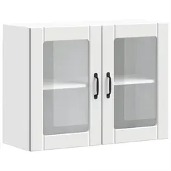 vidaXL Küchen-Hängeschrank Lucca Weiß mit Glastür von vidaXL