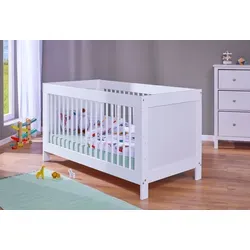 Kinderbett Landliv, weiß, 74,6 x 80 x 143 cm von Interlink