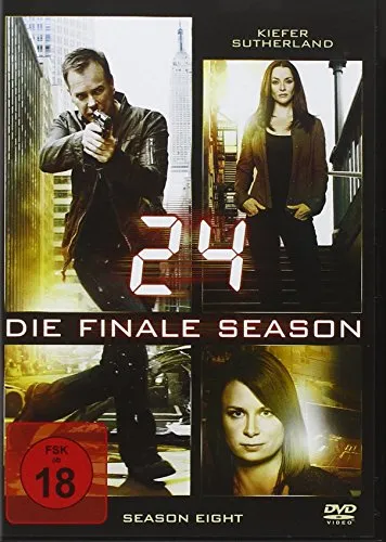 24 - Season 8 Box-Set [6 DVDs] - Packendes Finale der Kultserie, freigegeben ab 18 Jahren – ideal für Fans von spannenden Actionthrillern.