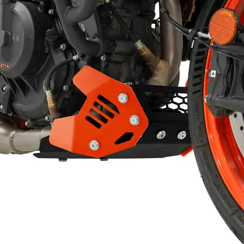 ZIEGER Motorschutz für KTM 390 Duke BJ 2024- Unterfahrschutz orange