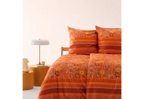 Bassetti Bettwäsche Varigotti O1 in Orange 135 x 200 cm in orange von Bassetti