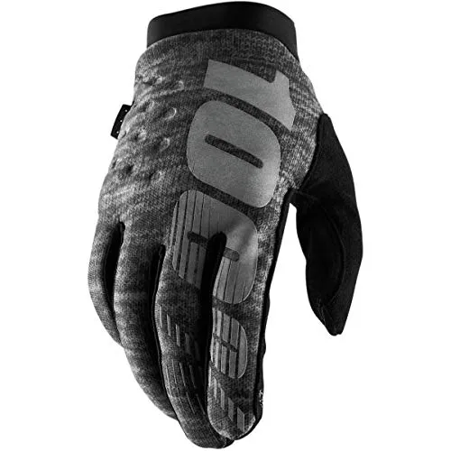 100% MTB-Handschuhe Brisker Grau meliert