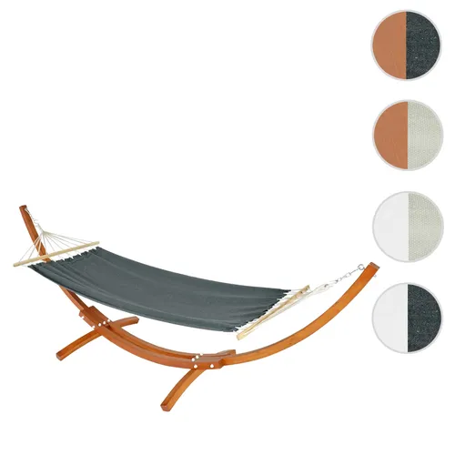 Hängematte mit Gestell HWC-J46, 320cm – Stabil & FSC-zertifiziert - Hängematten & Hängestühle – Maximal belastbar bis 200 kg, höhenverstellbar für optimalen Liegekomfort und ein echter Blickfang für Balkon oder Terrasse.
