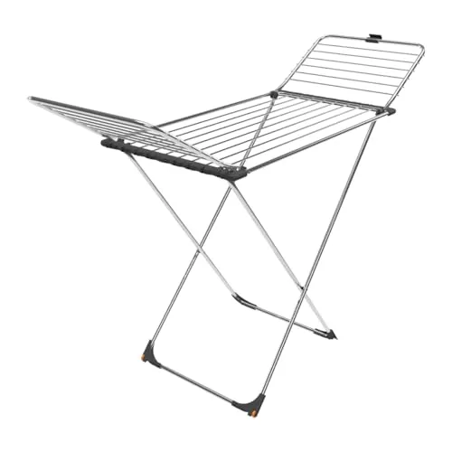 Wäscheständer Vileda 174815 Max Chrom Poliert Und Grau in grau von Vileda