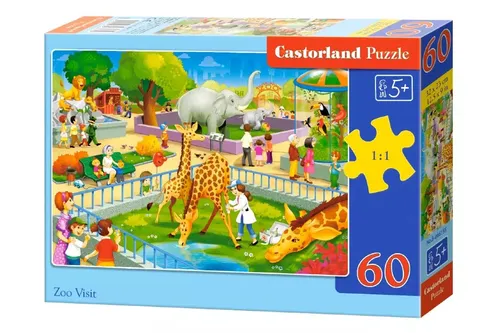 Puzzle 60 elementów. Wizyta w zoo Castorland 5904438066155 von Castorland