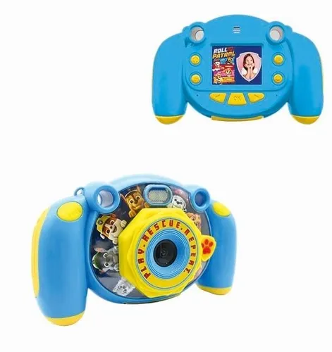 LEXIBOOK Paw Patrol Kinderkamera mit Foto- und Videofunktion - Kompaktkamera für Kinder ab 5 Jahren, mit 15 Rahmen, Spielemodus und bis zu 32 GB Speicher für kreative Foto- und Videoaufnahmen.