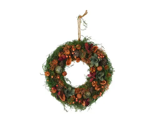 Home & styling collection Adventskranz - Herbstlicher Dekorationskranz 29 cm aus natürlichen Materialien, ideal für Türen, Wände oder Kamine und bringt sofortige Gemütlichkeit in Ihr Zuhause.
