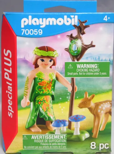 Playmobil Special Plus 70059 Elfe Fee mit Reh Zauberstab Pilze NEU