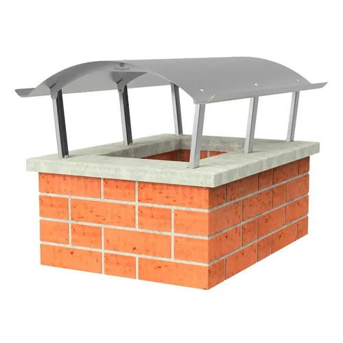 Produktbild Edelstahl Schornsteinabdeckung Regenhaube 700 x 1000 mm