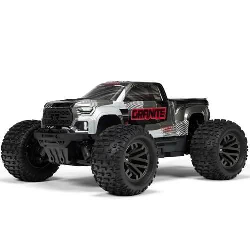 Arrma 1:10 GRANITE 223S 4X4 Brushless Monster Truck RTR - Gun Metal - Ferngesteuerte Autos, bürstenloser Antrieb für hohe Leistung und wasserdichte Elektronik für Fahrspaß bei jedem Wetter.
