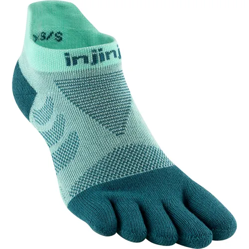 Injinji Damen Ultra Run No-Show Socken (Größe 35 , tuerkis) in türkis von Injinji