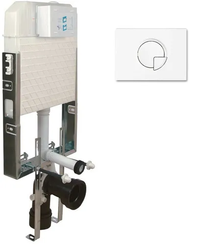 Unterputzspülkasten Vorwandelement WC - WC-Teile & -Aufsätze, verdeckter Wassertank für eine saubere Optik im Badezimmer und praktische Doppelspülung für Wasserspareffizienz.