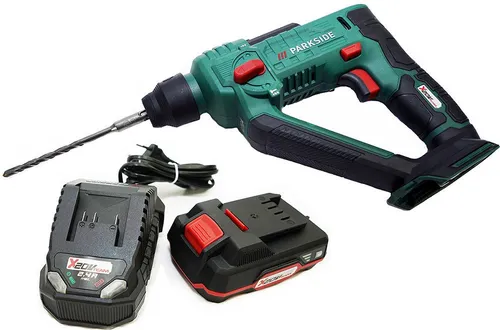 Parkside Akku-Bohrhammer 20V PABH 20-Li D4 – Vielseitiger Bohrer - Leistungsstarker Akku-Bohrhammer mit 20 V für verschiedene Materialien. Inklusive 3 SDS-Plus-Bohrer und praktischem Transportkoffer – ideal für DIY-Projekte und professionelle Anwendungen.