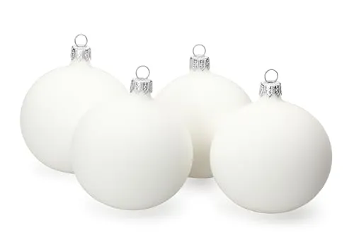 SIKORA Essentials Klassische Christbaumkugeln aus Glas