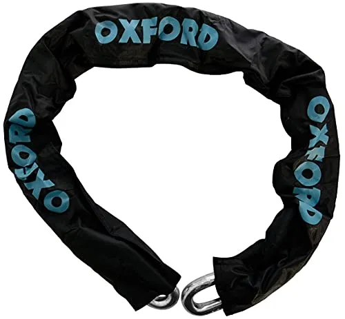OXFORD OFN12 Nemesis Kette Sperren - Robuste Sicherheit für Motorräder - Motorradschlösser mit 16mm gehärtetem Stahl und 1.2m Länge. Die reflektierende Hülse bietet zusätzlichen Schutz und Sichtbarkeit.