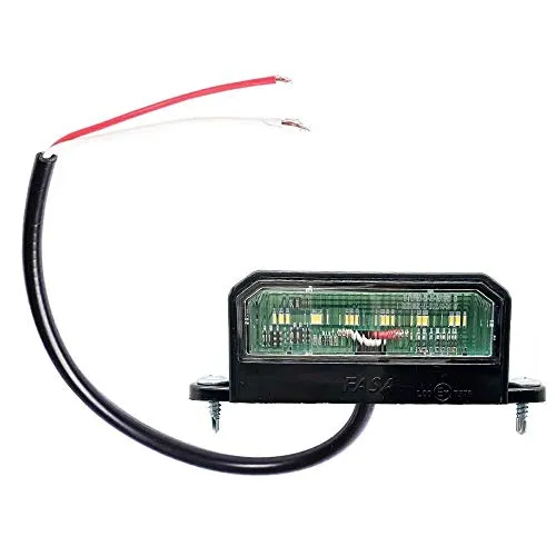 ETUKER Weiße LED Kennzeichenbeleuchtung Mit 6 Chips, 12V-24V Universal Wasserdichte Energiesparende Kennzeichenleuchte, Für LKW/Anhänger/RV/Cars/Motorrad
