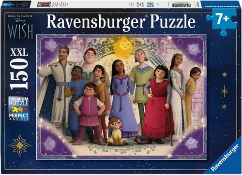 Ravensburger Kinderpuzzle 12001049 - Wünsche Werden wahr - 150 Teile XXL Disney Wish Puzzle für Kinder ab 7 Jahren