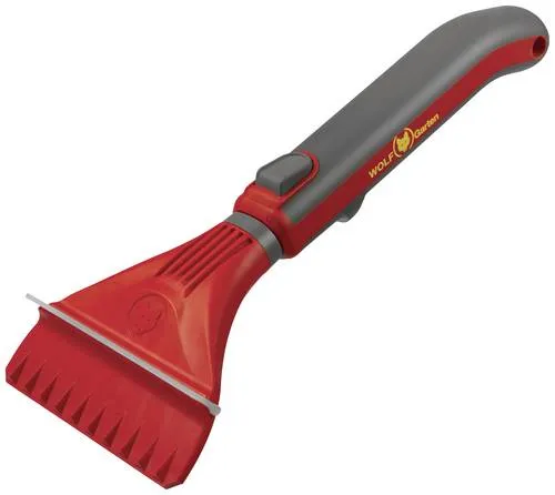 Wolf-Garten Eiskratzer IS-M/ZM 015 mit Abziehlippe - Robuster Eiskratzer aus Kunststoff mit 30 cm Länge und 10 cm Schaberkante. Die Gummi-Abziehlippe sorgt für klare Sicht, während die Kanten das Eis leicht lösen. Platzsparend durch Aufhängeloch, ideal für den Winter.