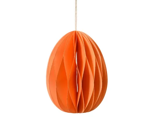 Decoris season decorations Wabendekoration, Osterei Wabenball 4x6cm Papier Orange