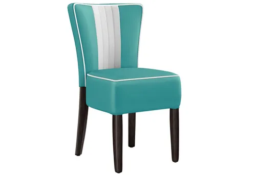 2er-Set Dinerstuhl | Leder | Türkis - Gartenstühle mit modernem Design, reißfestem Kunstleder und hervorragendem Sitzkomfort – ideal für Restaurants, Hotels oder Ihr Zuhause.