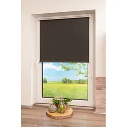 Seitenzugrollo Thermo Klemmfix-Rollo, K-HOME, verdunkelnd, ohne Bohren, Klemmfix, 1 Stück schwarz 120 cm x 250 cm