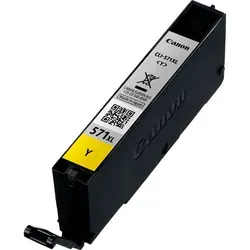 Original Canon Tinten Patrone CLI-571 XL Gelb - hohe Kapazität von 680 Seiten, für brillante Ausdrucke und zuverlässige Druckqualität